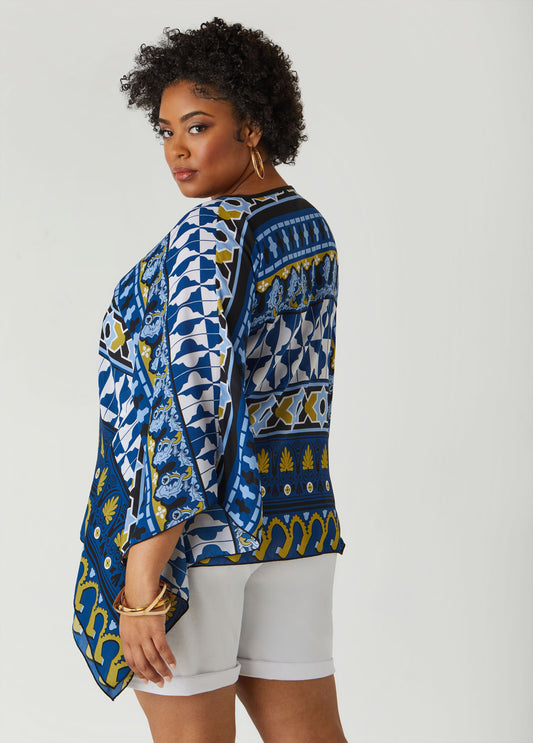 Geo Print Crepe Tunic