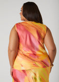 Tie Dyed Cowl Neck Tank