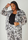 Plus Size Baroque Print Shirt