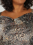 Animal Print Satin Cami
