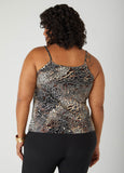 Animal Print Satin Cami