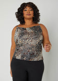 Animal Print Satin Cami