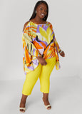 Cold Shoulder Floral Blouse