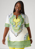 Printed Cotton Blend Top