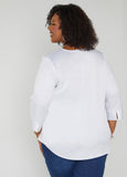 Satin V Neck Blouse