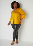 Satin V Neck Blouse