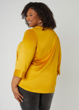 Satin V Neck Blouse
