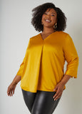Satin V Neck Blouse