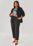 Printed Satin Cowl Neck Blouse