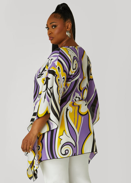 Paisley V Neck Tunic