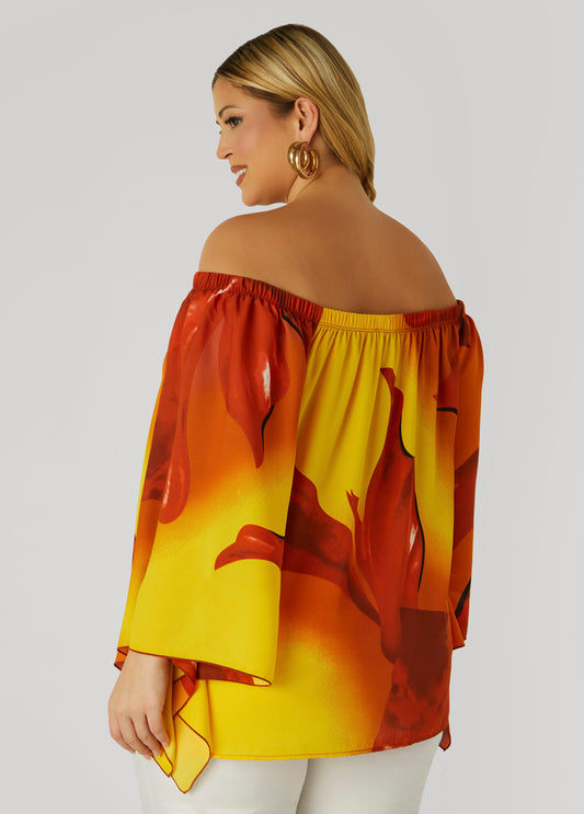 Floral Off The Shoulder Blouse