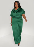 Cowl Neck Satin Blouse