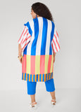 Striped Satin Kimono