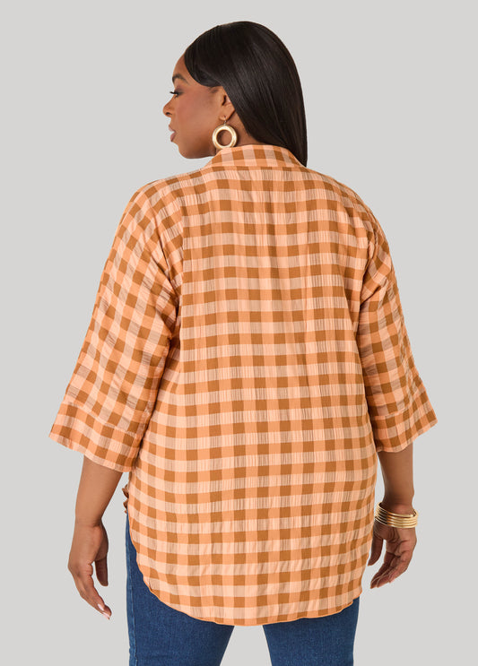 Checked Hi Low Shirt