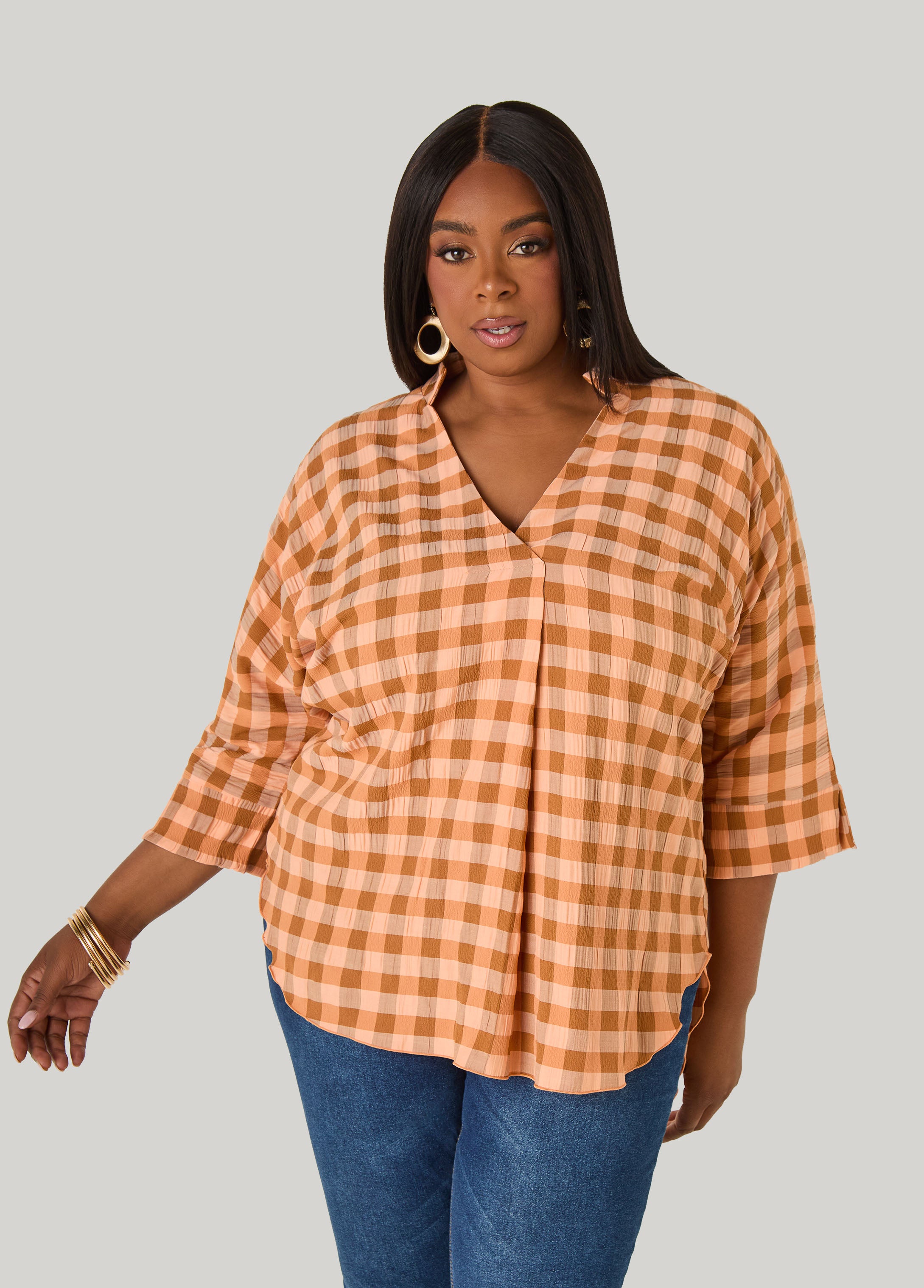 Checked Hi Low Shirt