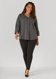 Striped V Neck Shirt