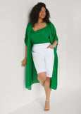 Open Front Crepe Kimono