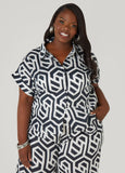 Geo Print Cotton Shirt