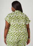 Geo Print Cotton Shirt