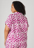 Geo Print Cotton Shirt