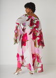 Floral Print Hi Low Duster