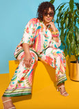 Parrot Print Satin Shirt