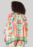 Parrot Print Satin Shirt