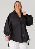Tie Up Open Back Shirt