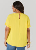 Cuffed Textured Top
