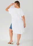 Faux Wrap Hi Low Top