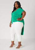 Faux Wrap Hi Low Top