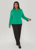 Textured Shirred Waist Top