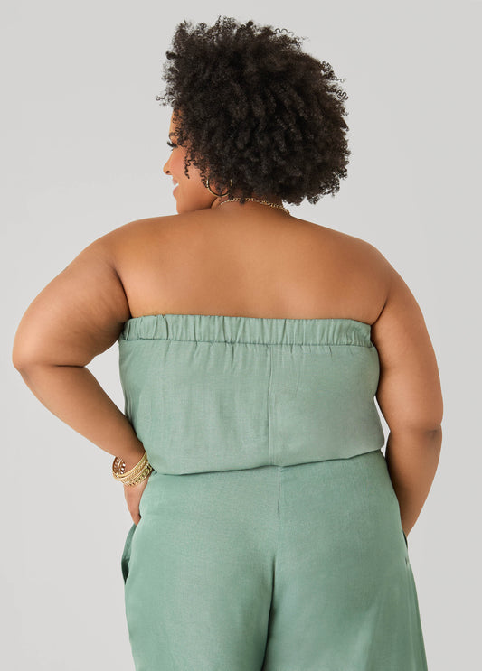 Sage Green Bubble Tube Top