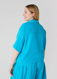 Tie Front Cotton Shirt