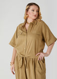 Tie Front Cotton Shirt