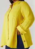 Button Detailed Cotton Gauze Shirt