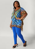 Printed Lace Up Tunic