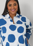 Dotted Button Front Shirt