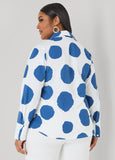 Dotted Button Front Shirt