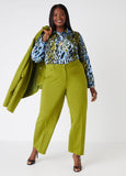 Collared Animal Print Shirt