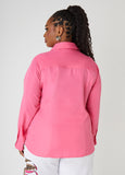 Collared Cotton Blend Shirt