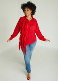 Ruffled Collared Shirt
