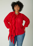 Ruffled Collared Shirt