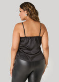 Crystal Fringe Satin Cami