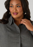 Collared Pinstriped Shirt