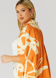 Palm Print Kimono