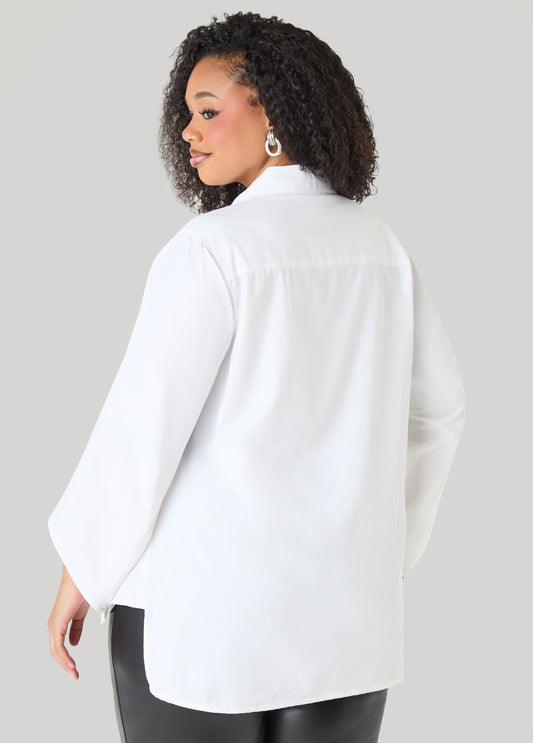 Gathered Crystal Shirt