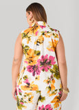 Watercolor Floral Print Shirt