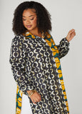 Abstract Cotton Duster Shirt