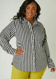 Striped Cotton Blend Shirt